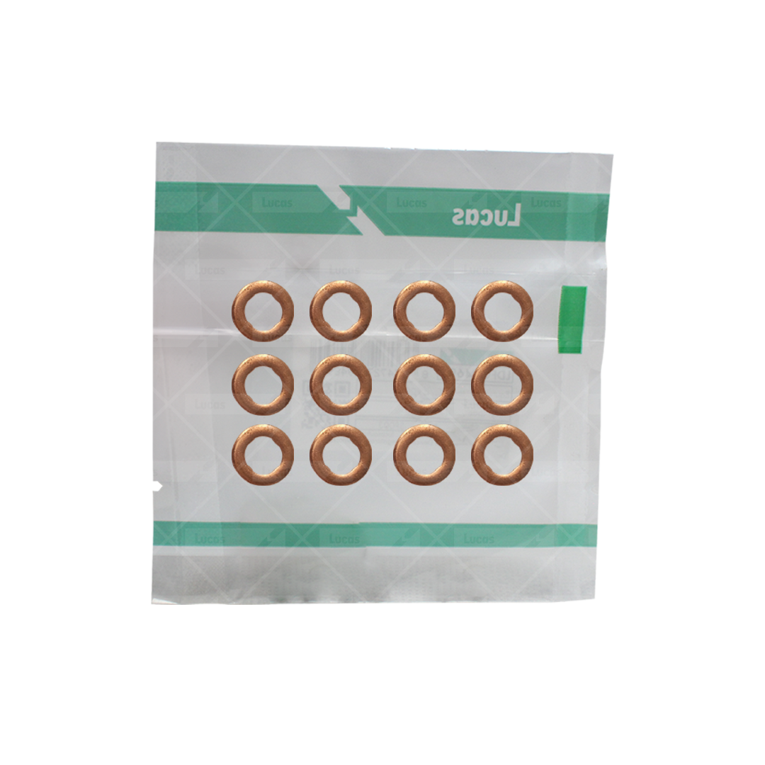 Kit de 12 Arandelas para Tobera Inyector Bosch 0445116034/0445116035 (N.P. LDFG1139)