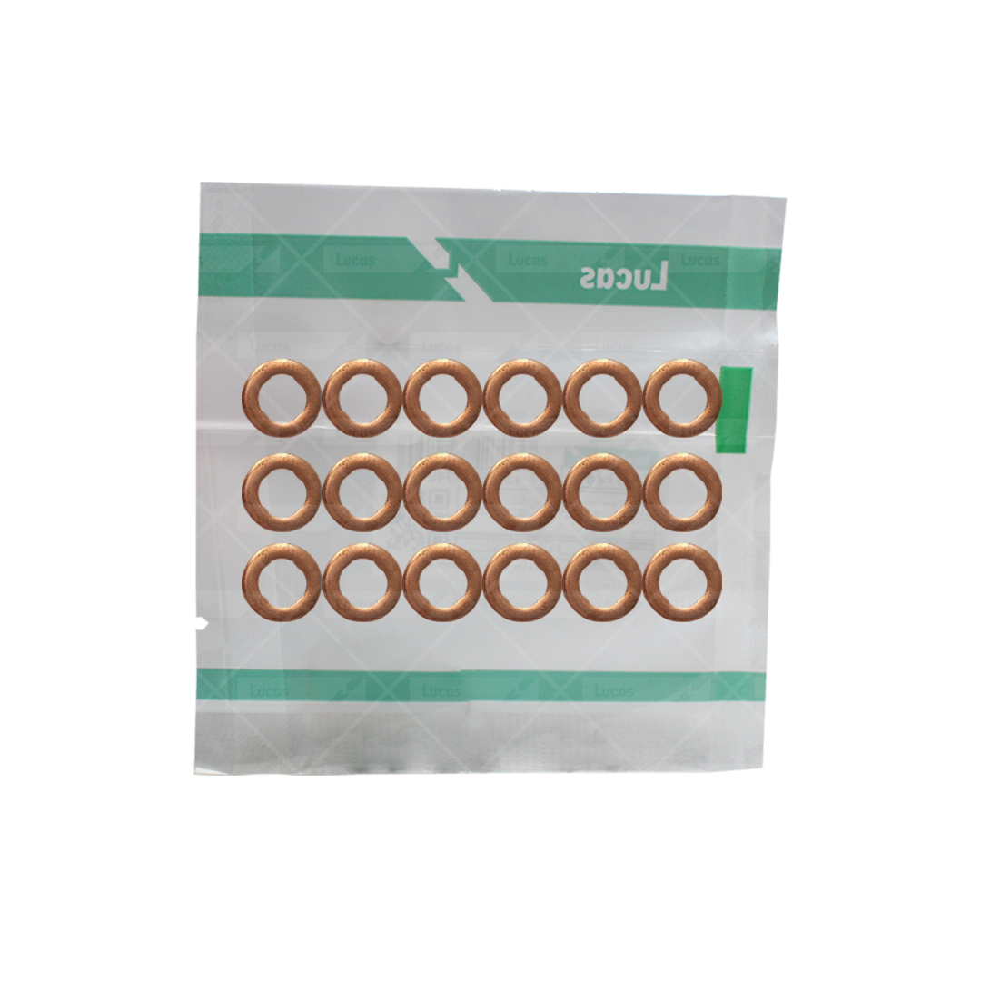 Kit de 18 Arandelas para Tobera Inyector Bosch 0445116034/0445116035 (N.P. LDFG1139)