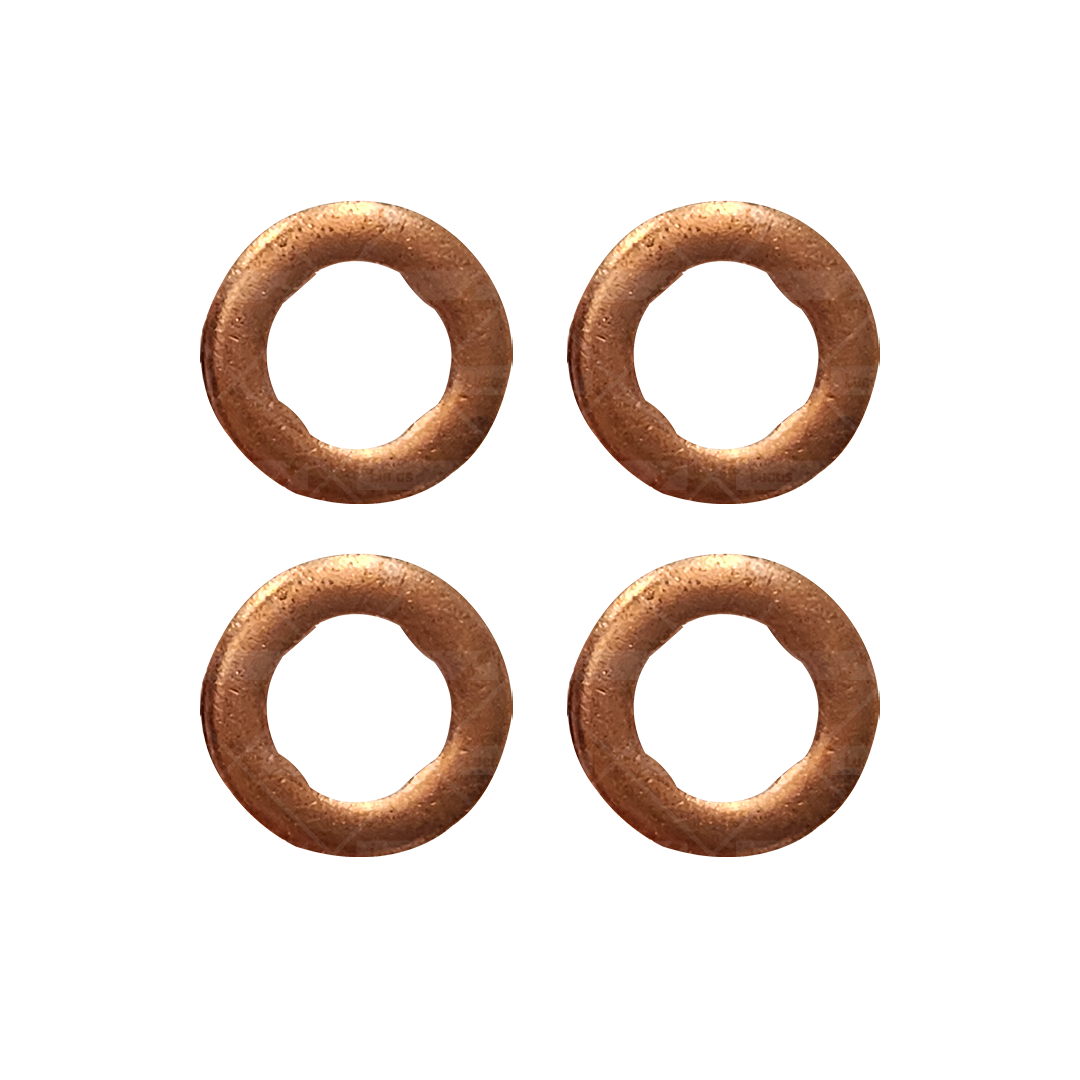 Kit de 4 Arandelas para Tobera Inyector Bosch 0445116034/0445116035 (N.P. LDFG1139)