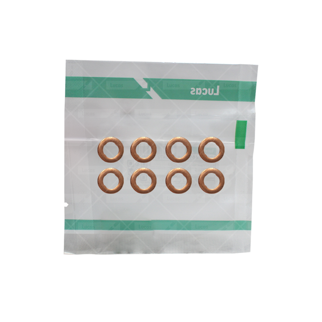 Kit de 8 Arandelas para Tobera Inyector Bosch 0445116034/0445116035 (N.P. LDFG1139)