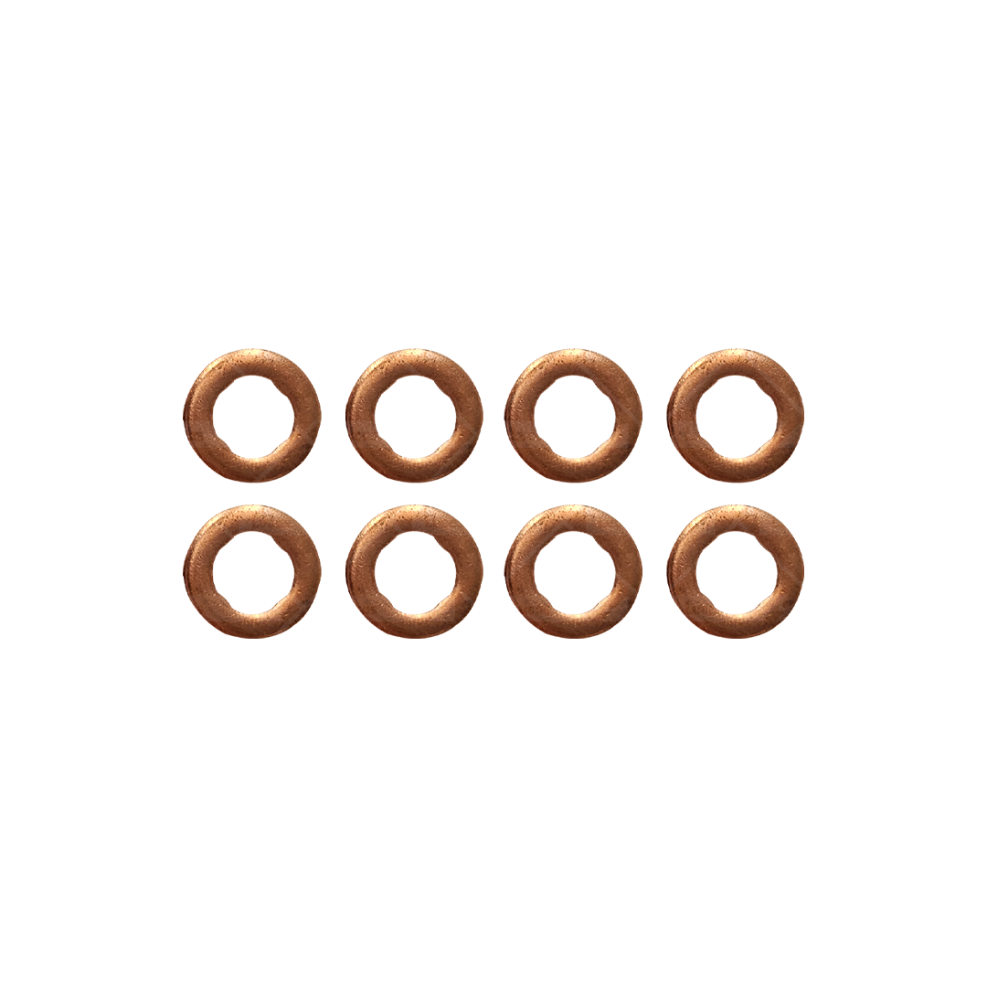 Kit de 8 Arandelas para Tobera Inyector Bosch 0445116034/0445116035 (N.P. LDFG1139)