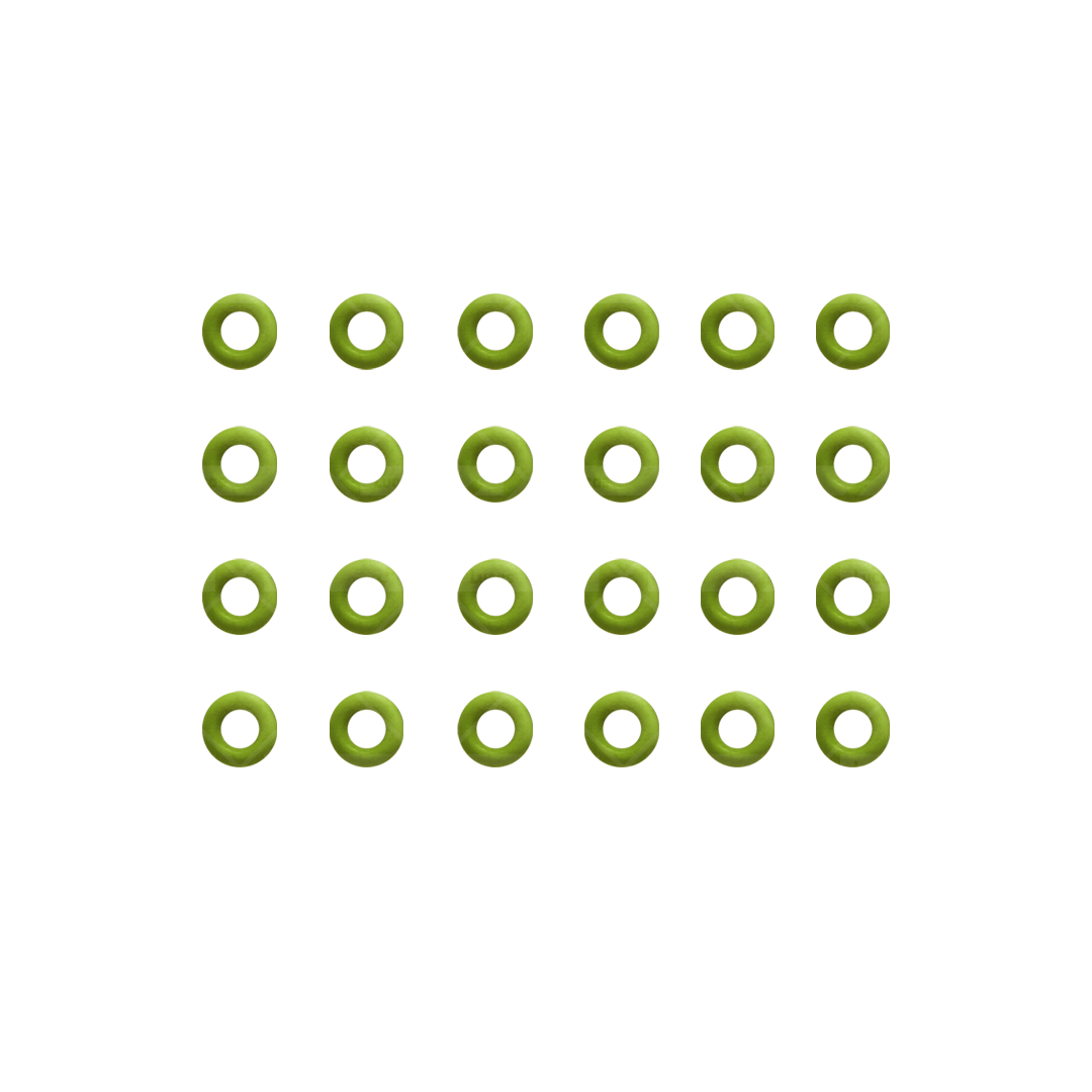 Kit de 24 O-Ring/Liga retorno para Inyector Bosch 0445116034/0445116035 (N.P. LDFG1469)