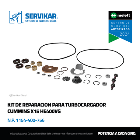 Elige correctamente el kit de reparación para tu turbo diésel