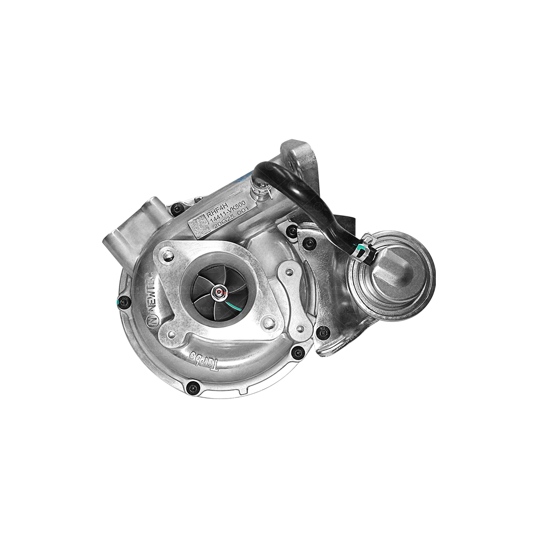 Turbocargador marca Newtec para motor diesel Nissan CabStar / NP300 / Frontier Diésel VK500 enfriamiento por Aceite N.P. 14411-VK500)